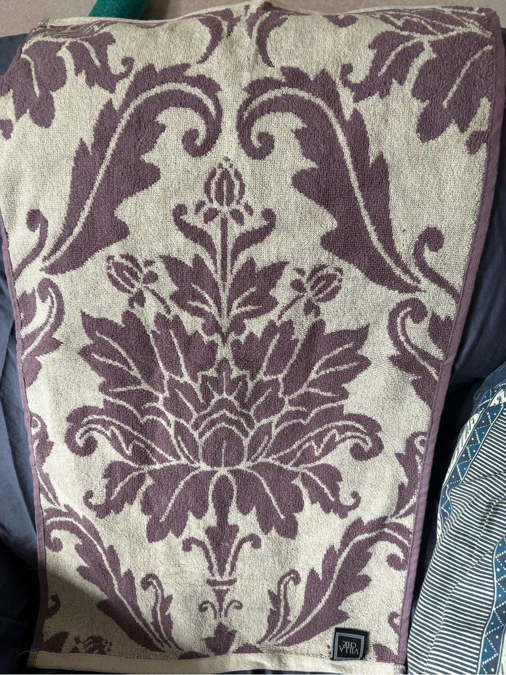 NWT Villa Chic Patterned Hand Towel